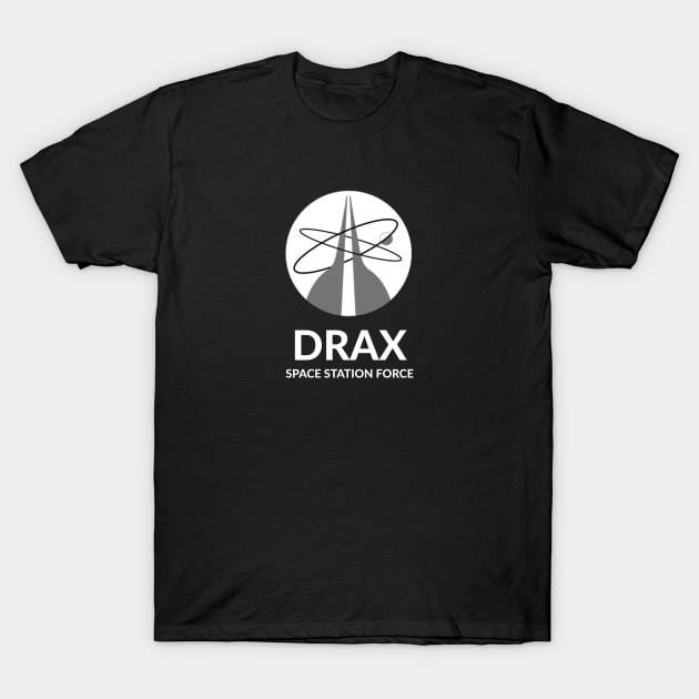 Drax Space Station Force (White) T-Shirt by caseofstyle